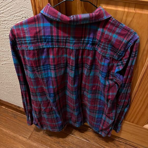 Talbots size large womens plaid shirt - Picture 4 of 5
